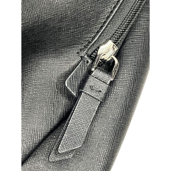 TUMI VAREK Black Leather Backpack - Premium Saffiano Convertible Travel Bag - Picture 13 of 14